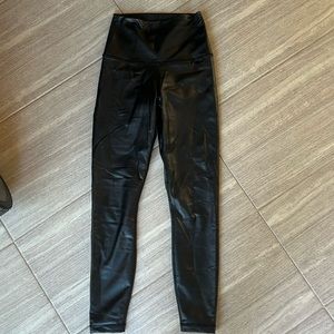 Faux leather leggings
